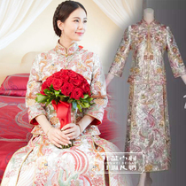 Wedding dress new 2016 Liu Shishi with cheongsam Xiuhe clothing dragon and phoenix gown custom Chinese wedding dress