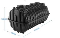 PE septic tank household three-grid septic tank small new rural toilet sewage transformation ring 123 cubic grease trap