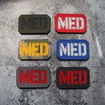 Nylon fabric laser engraved reflective Velcro armband MED tactical morale chapter rescue character MEDIC Badge