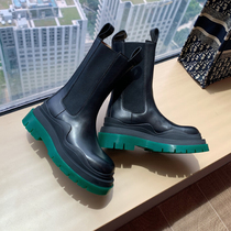 Penny version JW BV emerald bottom mona with the same middle tube thick bottom Chelsea boots womens new booties Martin boots