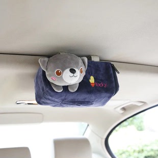 car interior supplies, car tissue box, hygiene creative sun visor, hanging sunroof cartoon paper box