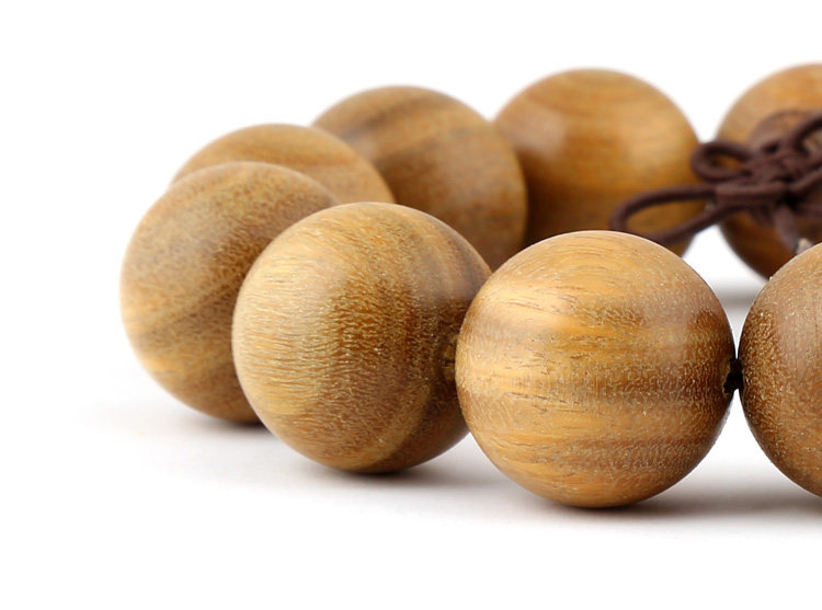 青陌 绿檀木佛珠手串 正宗青檀男女转运108颗手链2.0念珠小孔同料