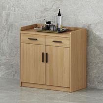 Tea Water Cabinet Office Brief Modern Cabinet Information Cabinet Short Cabinet Wood Partition Ground Cabinet Home Dining Side Cabinets