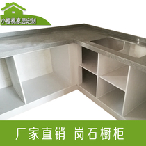 Overall quartz stone cabinet countertop artificial stone waterproof cabinet stone stone cabinet Foshan factory custom-made