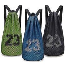 Custom beam pocket basketball bag training bag Shoulder large capacity net bag Net bag Football bag Childrens sports bag