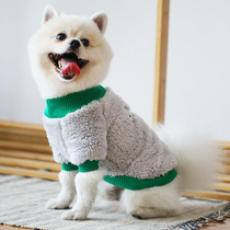 Puppy thickened winter clothes Teddy two-legged pet Bixiong Bomei French bucket small dog puppy autumn and winter clothes