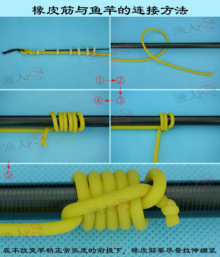 第三代橡皮筋 长杆溜鱼外置实心皮筋 传统钓包食钓大鱼溜鱼卸力