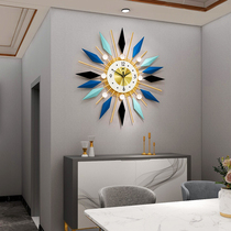 Nordic living room clock light luxury wind wall clock home fashion atmosphere creative simple modern decorative clock Wall watch