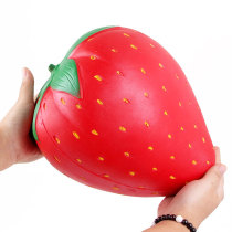 Super large strawberry soft and soft squishy slow rebound toy girl heart simulation fruit model decompression vent toy
