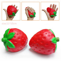 Soft soft Squishy red strawberry super soft super large slow rebound decompression vent toy PU teaching display props