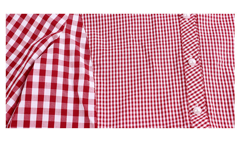 棉 主面料成分的含量 71%-80% 风格 ol通勤 图案 格子 款式 套头 袖长