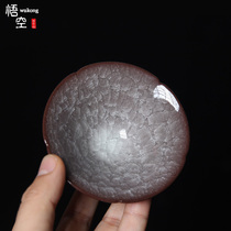 Zhou Xiaojun Gongfu tea ice crack Teacup Longquan Celadon handmade tea cup Single hat cup