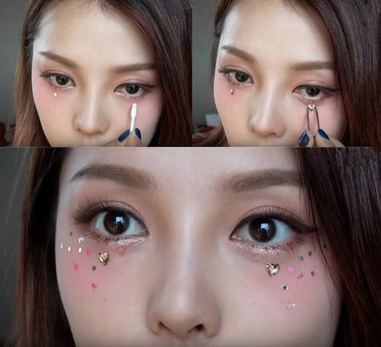 夏日最潮的亮片妆,让你变身调皮美少女