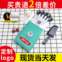 Custom logo cake tableware set disposable cake knife fork set birthday cake knife and fork set birthday cake knife and fork disc combination