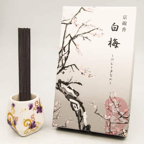 香彩堂 四季系列 白梅 盒装 日本进口香薰 京线香 香料 室内香水_7折