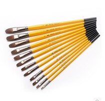 MONET MONET Gold champion long rod wolf brush Gouache brush Oil painting pen Watercolor pen single