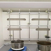 Fume hood synthetic rack Chemical laboratory shelf Fume hood distillation rack Stainless steel mesh rack Fiber rod link rod