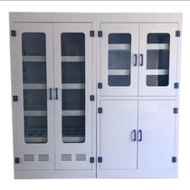 All-wood dish cabinet Laboratory PP drug cabinet Hospital four-door chemical acid and alkali resistant all-steel storage reagent cabinet