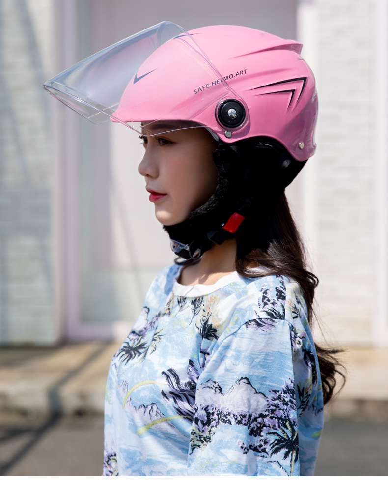 电瓶车头盔女电动摩托车安全帽女士四季通用夏季冬季防晒保暖轻便