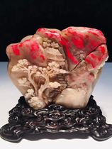 Stone pendulum pieces Changhua Chicken blood seal Bahrain Grand red gown Stones Pendant Fields Yellowstone Leopard Handlebar Pieces