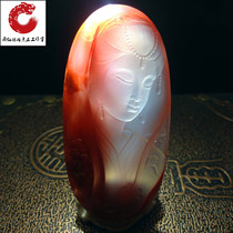Sichuan Liangshan South Red Manau High Ice Floating Pendant Beauty Pendant Beauty Pendant Beauty Four Beauty Essisch Flower Denier Woman