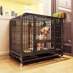 Dog cage with toilet, large dog, extra large, medium-sized dog, small dog, household dog nest, rabbit cage, pet cage