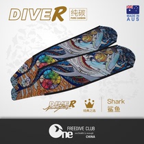 (Australia)DiveR king of face value professional free diving fins Pure carbon carbon fiber fins in stock