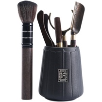 Day Style Black Pottery Tea Washing Accessories Great Whole Tea Aisle 6 Gentlemen Suit Home Clip Tea Clip Kongfu Tea With Hairbrush