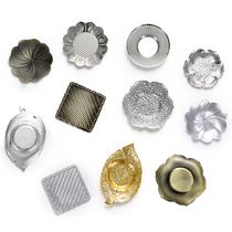 Japan-style Cup Toalloy Tea Cup Cushion Creative Round Heat Insulation Mat Imitation Bronze Square Tea Tofu Tea Accessories tea Doug accessories