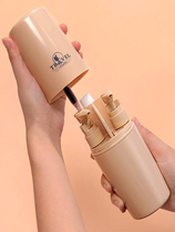 Travel wash cup brush cup brush mouth brush teeth wash face sub pack squeeze bottle travel toothbrush box portable set