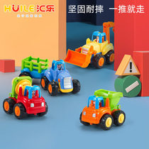 HuiLe Toys 326 Happy Engineering Team Car Inertia Sliding Toy Car Baby Toys 0-3 Years