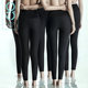 Baonas black leggings women's autumn and winter wear high waist abdomen tight skinny legs plus velvet super thick magic pants Baonas black leggings women's autumn and winter wear high waist abdomen tight skinny legs plus velvet super thick magic pants