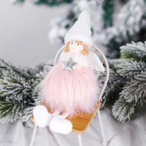 Becca 2020 new Christmas decorations handmade plush girl Angel pendant Christmas tree small hanging gift
