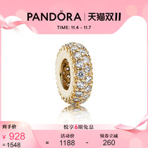 Double 11] Pandora Gold Inlay Inspiration String 750835CZ Couple