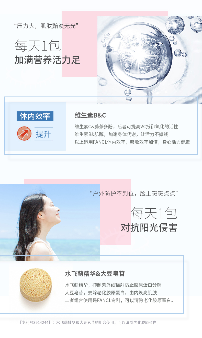 FANC/芳珂营养素维生素B2B族30包