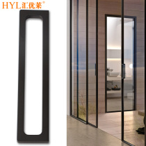 Narrow edge glass sliding door handle Living room balcony kitchen folding custom narrow wide surface mounted aluminum alloy sliding door handle