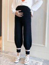 Pregnant women pants autumn wear trousers spring and autumn fashion tide mom casual loose autumn winter and autumn knitted pregnant women pants