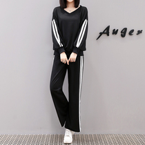 Pregnant women autumn suit fashion 2021 new leisure sports wear spring and autumn cotton maternity long sleeve top