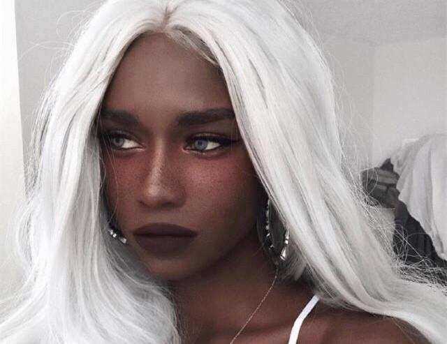 黑人白发居然这么惊艳!好看真和肤色无关