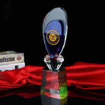 Crystal Trophy Custom Creative Medal Authorization Card to Make a Basketball Football Graduation Souvenir