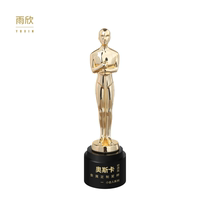 The Rain Hin YUXIN Classic Oscar Little Gold Man Metal Crystal Custom Trophy Lettering memorabilia