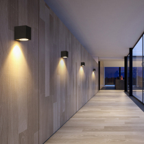 Outdoor COB square wall lamp Nordic modern minimalist wall lamp Aisle lamp Exterior wall balcony wall lamp