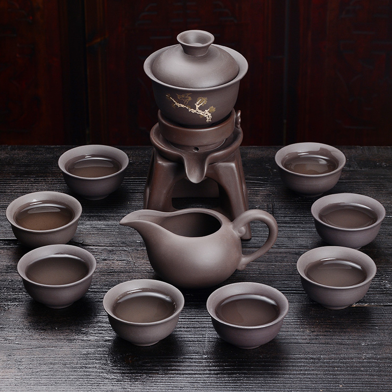 A good laugh, ceramics semi automatic kung fu tea set household teapot teacup lazy people make tea, tea sets