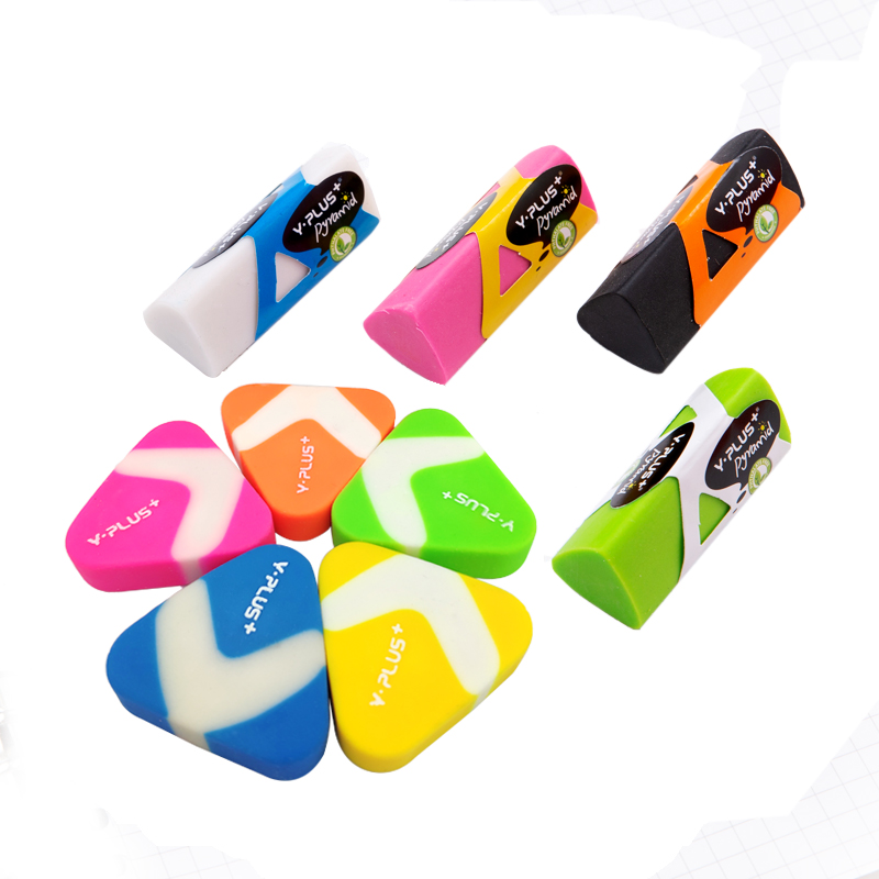 british yplus triangle eraser pupils wipe clean children's sketches without leaving marks professional art 2b exam safety kindergarten baby use learning set painting art special 4b