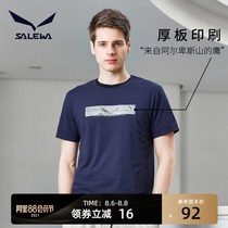 salewa outdoor T-shirt mens summer sports breathable sweat-absorbing leisure quick-drying running round neck short sleeve