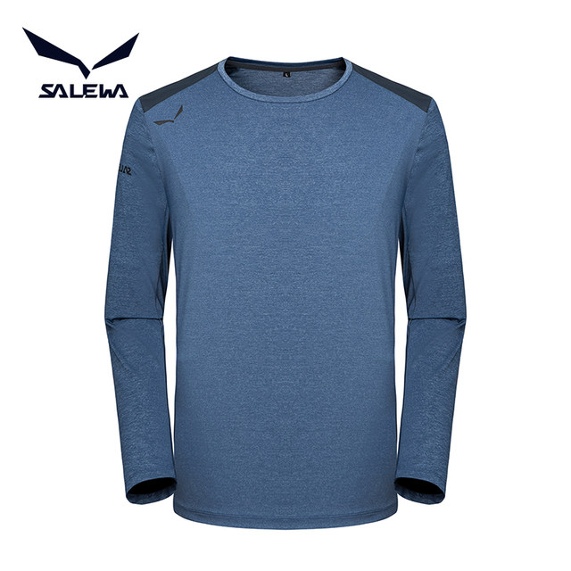 Sha Lehua SALEWA German outdoor long-sleeved round neck sports comfortable quick-drying T-shirt simple men SWAJG81006 Sha Lehua SALEWA German outdoor long-sleeved round neck sports comfortable quick-drying T-shirt simple men SWAJG81006