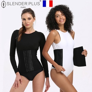 法国Slenderplus束腰女专业健身运动护腰带收腹带瘦腰封标准款
