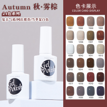 2022 retro 24-color small set of autumn mist sandalwood nail polish 2021 autumn and winter new caramel brown fashion color manicure