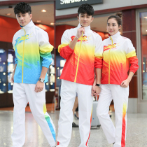 New spring and autumn long-sleeved table tennis suit Long mens and womens couple suit Badminton sportswear gas volleyball jacket jacket
