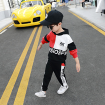 Boys autumn suit 2021 New 5 Children Baby Sports 6 Net red autumn 7 children 8 two sets of tide clothes